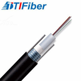 Tubo flojo Fibra óptico liado central del cable de fribra óptica del solo modo de GYXTW