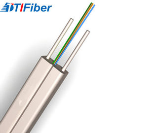 Cable de fribra óptica unimodal interior FTTH 1 2 4 material del miembro de fuerza de los corazones KFRP