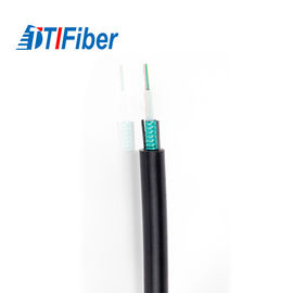 Chaqueta acorazada al aire libre del PVC LSZH PE de la base del cable de alambre de la fibra óptica de TTI GYXTW 4