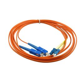 Cordón de remiendo con varios modos de funcionamiento a dos caras de la fibra óptica del LC con el cable de fribra óptica 3,0