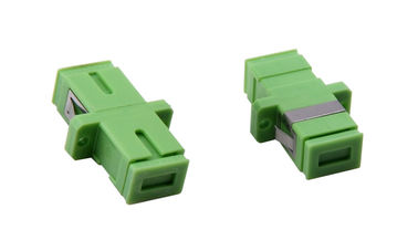 Adaptador unimodal verde del cable de fribra óptica del SC APC para LAN, pérdida de inserción baja