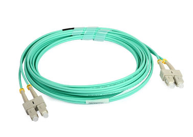 Cordón de remiendo de la fibra óptica del duplex SC-LC de la chaqueta de LSZH para la red óptica del acceso