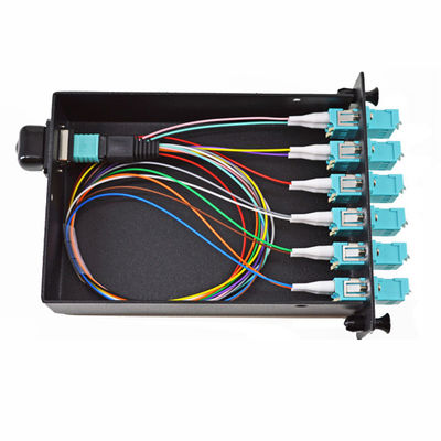 Tipo portuario el panel del panel de remiendo del casete del SC 2 de fibra óptica Mpo del cordón de remiendo de remiendo de fibra del cable