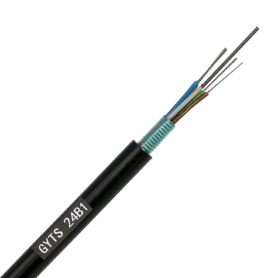 Corazones de fibra óptica acorazados unimodales SM G652D del cable 24 de GYTS